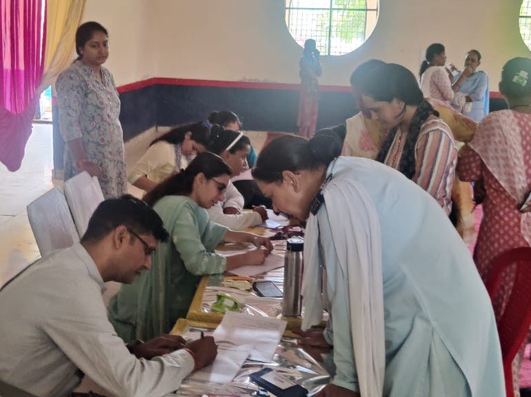 Pap smear awareness camp at police line DRP